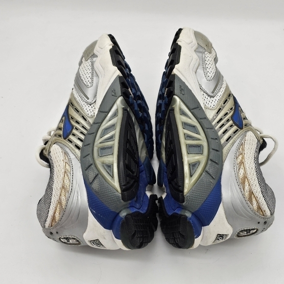 Brooks Mens Running Shoes Sneaker Lace Up Cream Gray Blue Size 8.5 - Picture 8 of 14